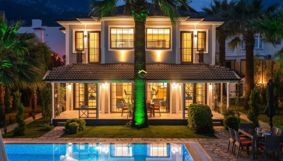 GÜVEN HOMES'TAN ÖLÜDENİZ OVACIKTA SATILIK EŞYALI 4+1 TAM MÜSTAKİL LÜKS VİLLA